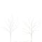 2 Pack 24in. Pre-Lit Artificial White Birch Branches, Warm White LED Lights